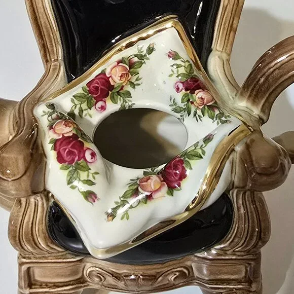Vintage Floral Teacup Chair Teapot - Picture 7 of 9